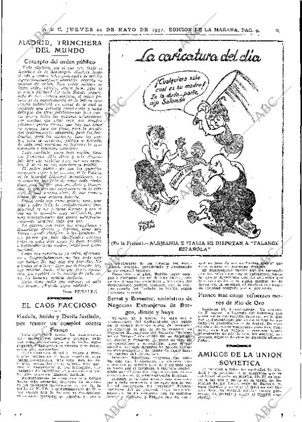 ABC MADRID 20-05-1937 página 9