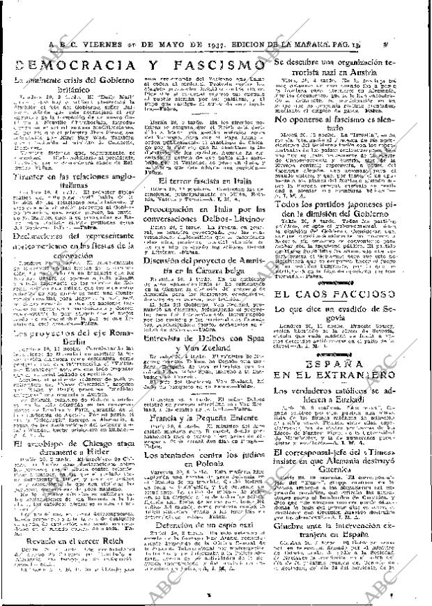 ABC MADRID 21-05-1937 página 13