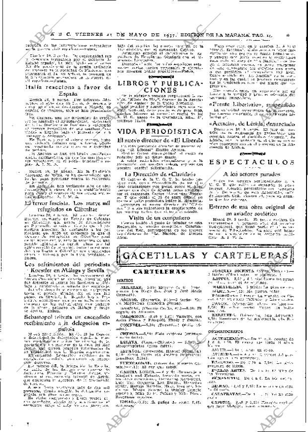 ABC MADRID 21-05-1937 página 14