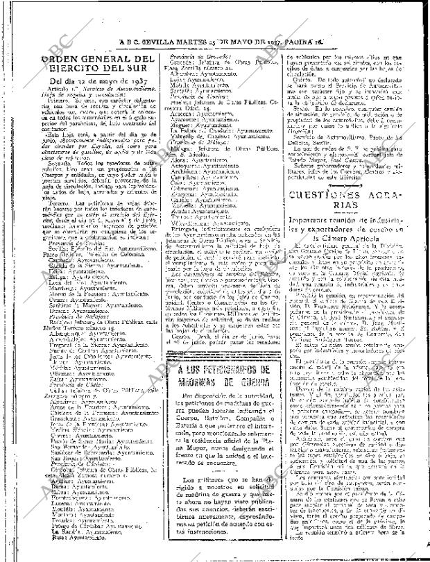 ABC SEVILLA 25-05-1937 página 16