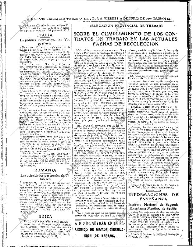 ABC SEVILLA 11-06-1937 página 14