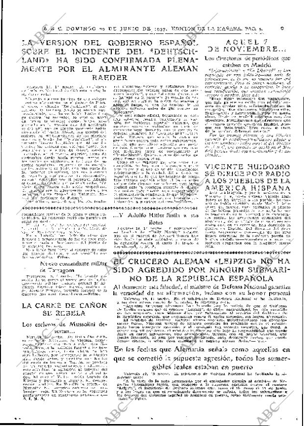 ABC MADRID 20-06-1937 página 5