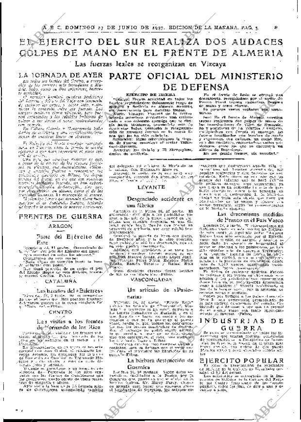 ABC MADRID 27-06-1937 página 5