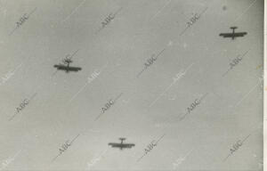 La aviación española durante el bombardeo en la toma de brumete