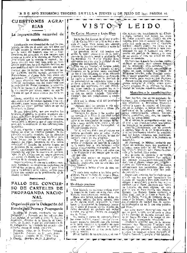 ABC SEVILLA 15-07-1937 página 15