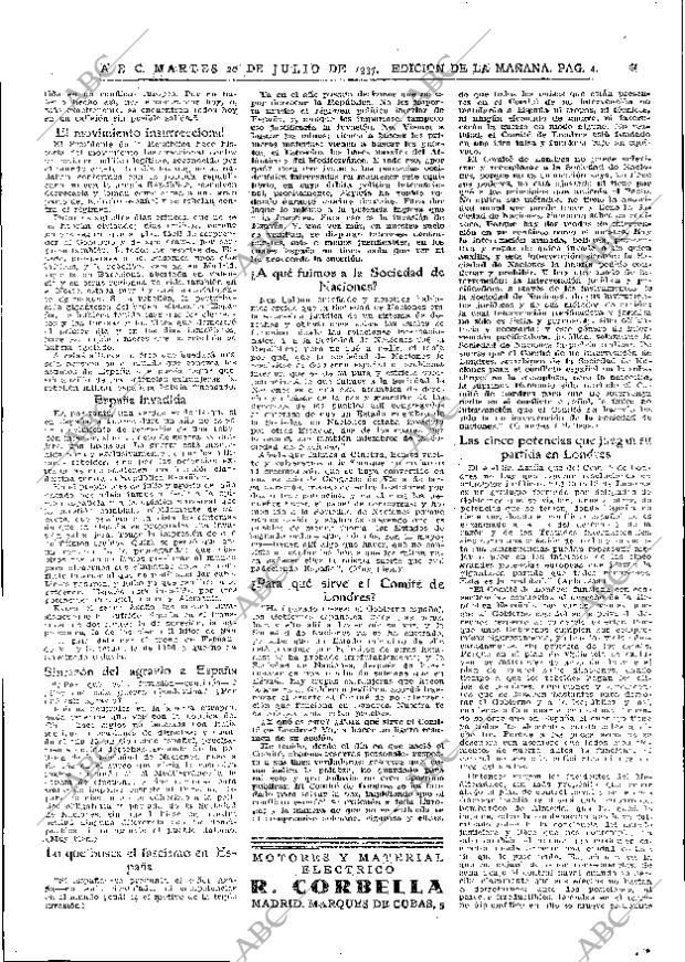ABC MADRID 20-07-1937 página 4