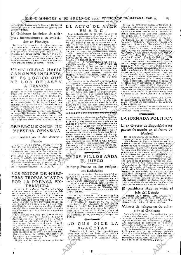 ABC MADRID 20-07-1937 página 9