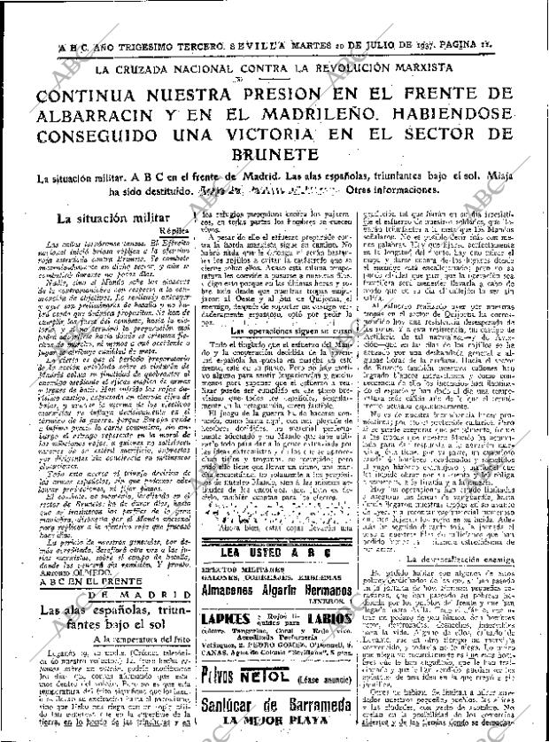 ABC SEVILLA 20-07-1937 página 11