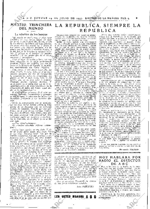 ABC MADRID 29-07-1937 página 5