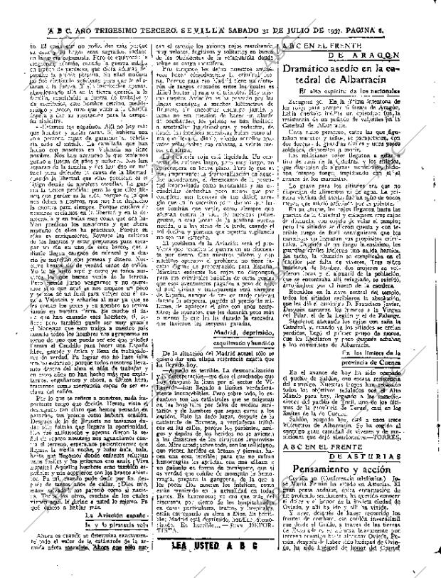 ABC SEVILLA 31-07-1937 página 6
