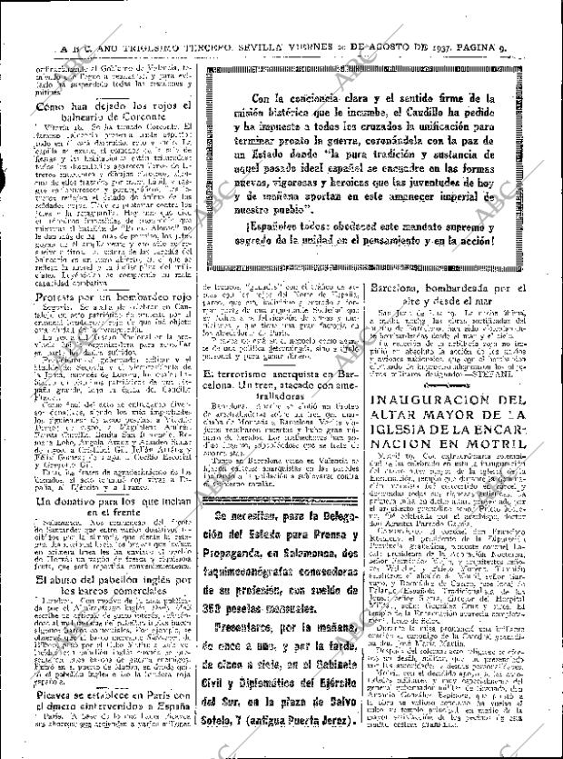 ABC SEVILLA 20-08-1937 página 9