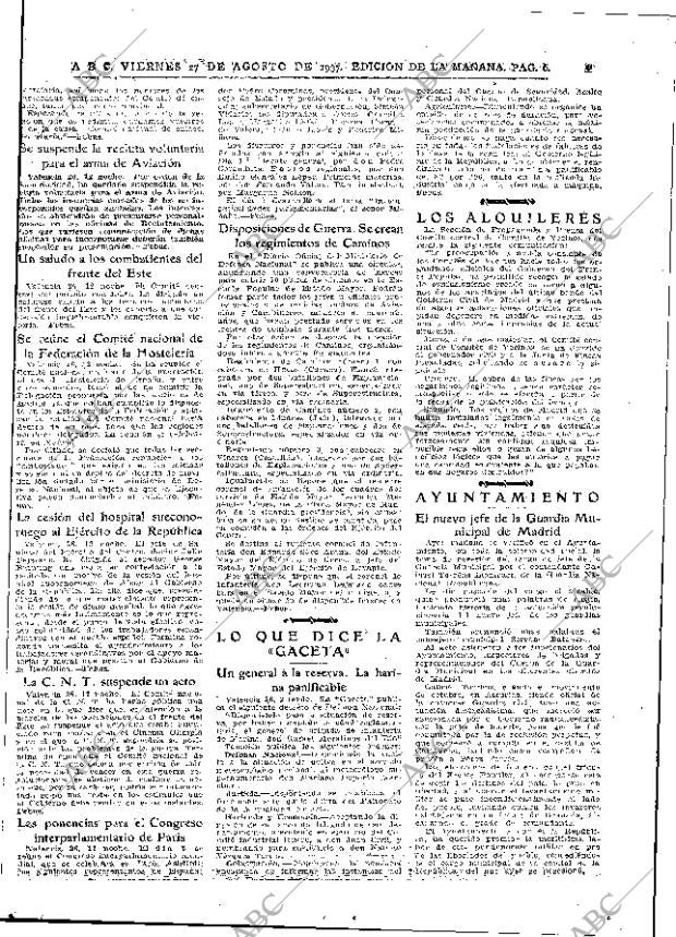 ABC MADRID 27-08-1937 página 6