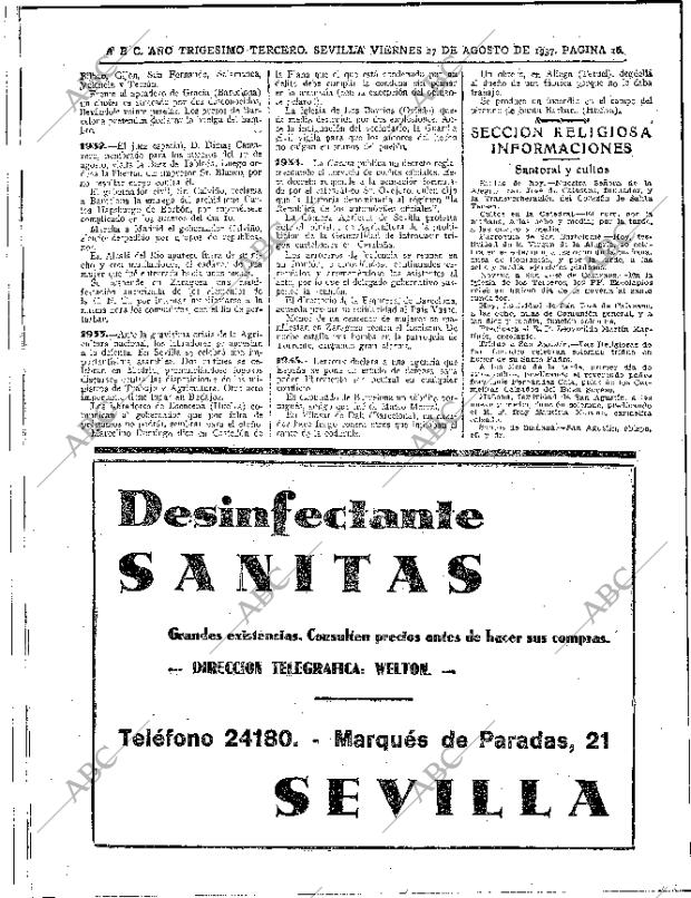 ABC SEVILLA 27-08-1937 página 16
