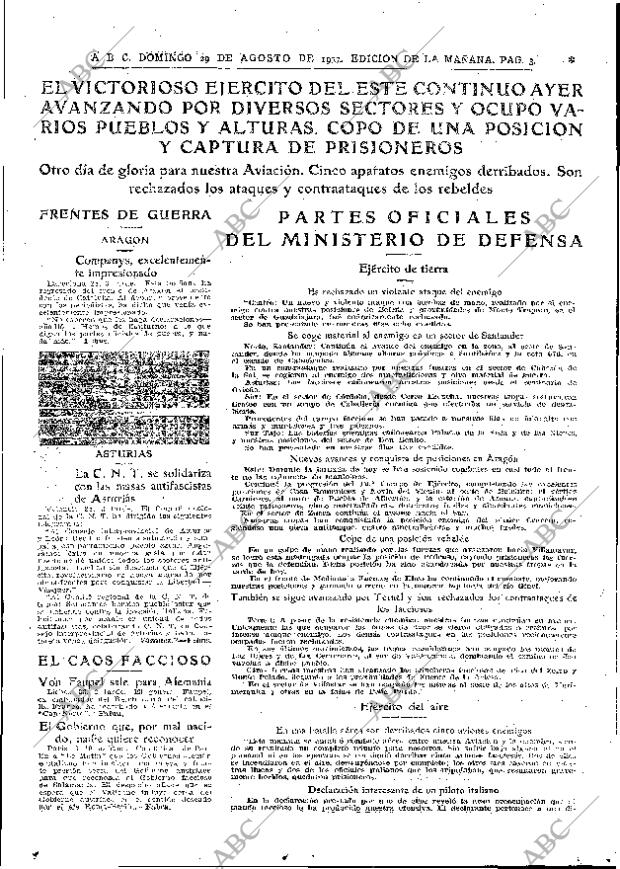 ABC MADRID 29-08-1937 página 3