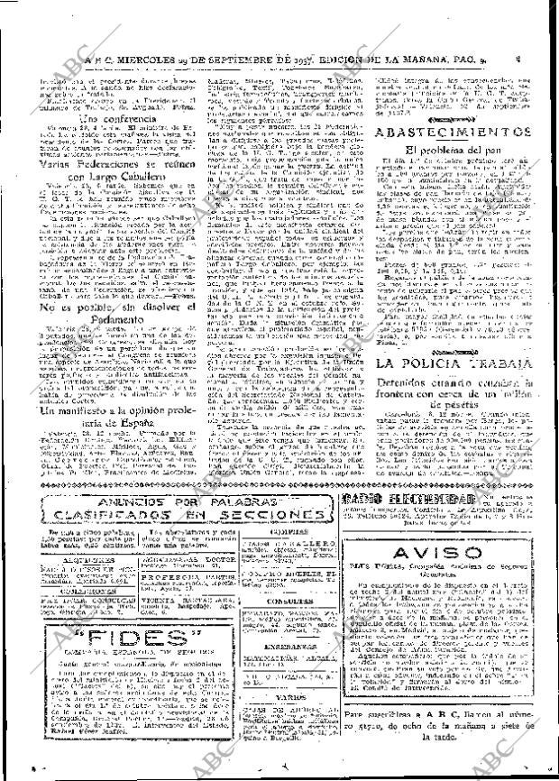 ABC MADRID 29-09-1937 página 9