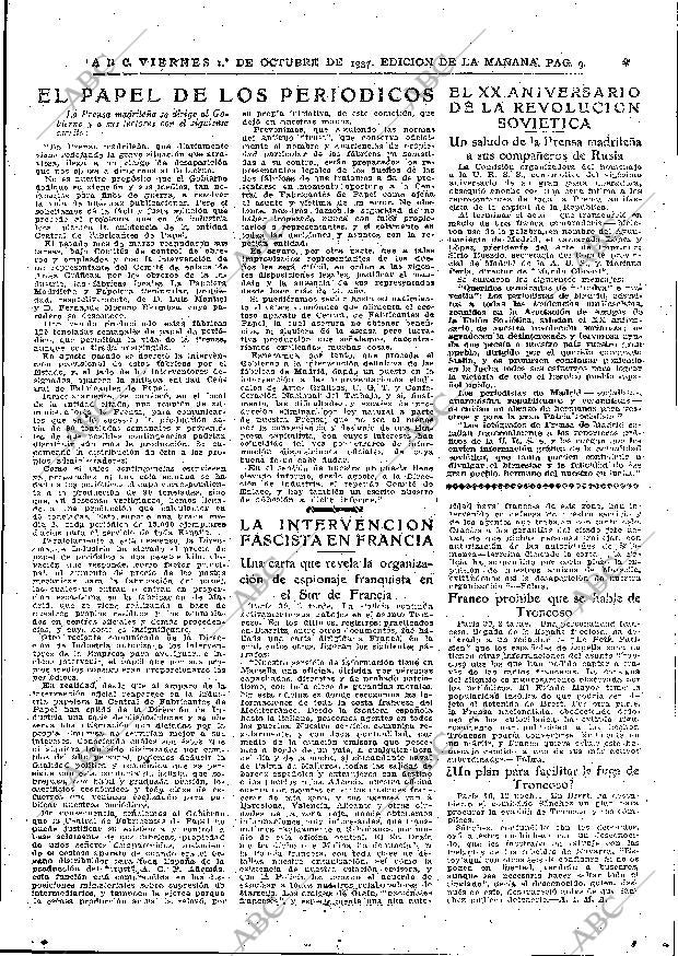 ABC MADRID 01-10-1937 página 9