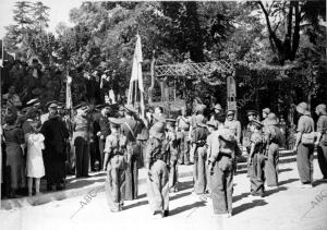 Acto de entrega de la bandera al 155 batallón de la 39 Brigada