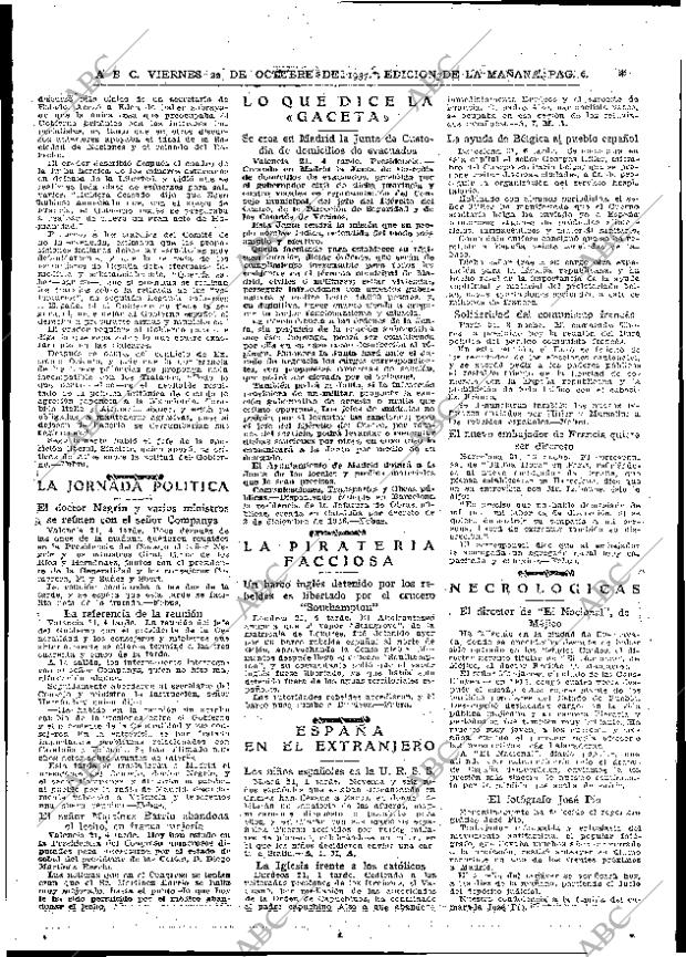 ABC MADRID 22-10-1937 página 6