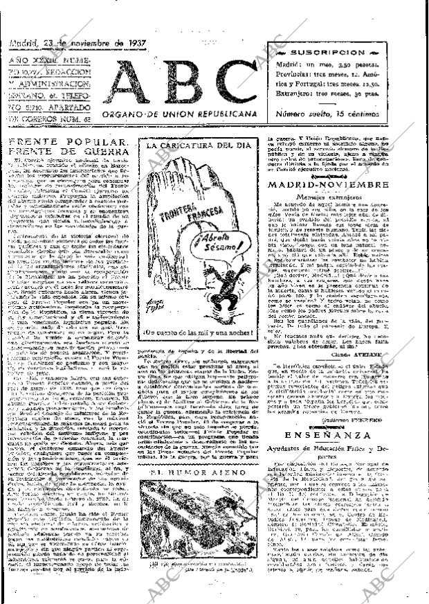 ABC MADRID 23-11-1937 página 2