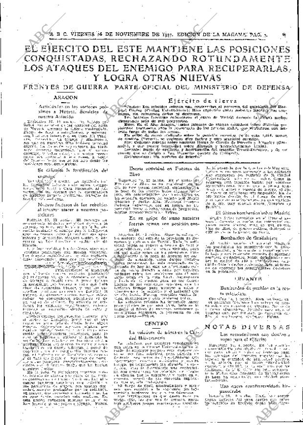 ABC MADRID 26-11-1937 página 3