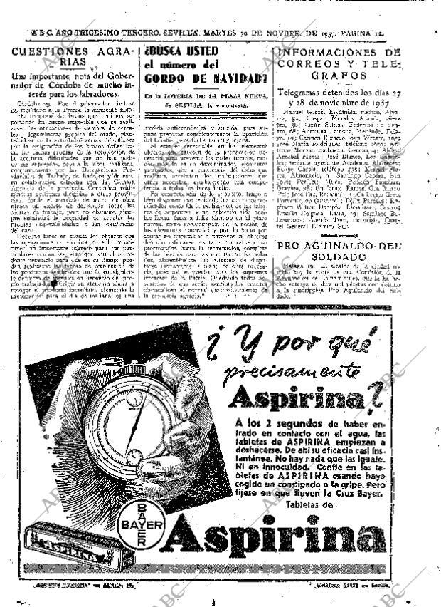 ABC SEVILLA 30-11-1937 página 12