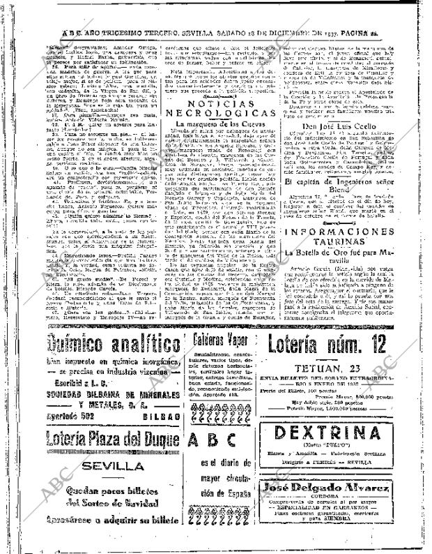 ABC SEVILLA 18-12-1937 página 22