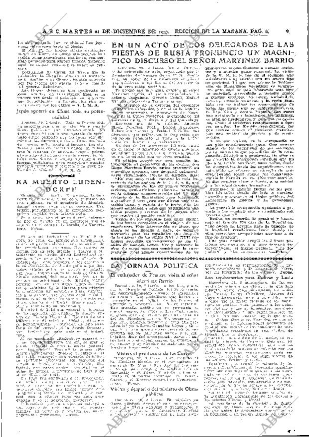 ABC MADRID 21-12-1937 página 6