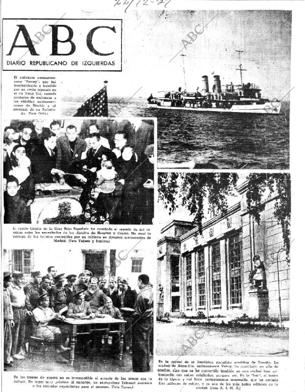 ABC MADRID 22-12-1937 página 1