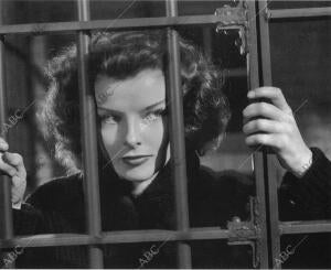 Katharine Hepburn en un primer plano del film de Hawks