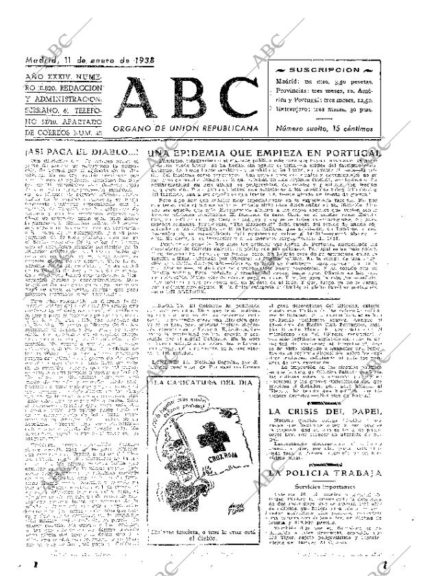 ABC MADRID 11-01-1938 página 2