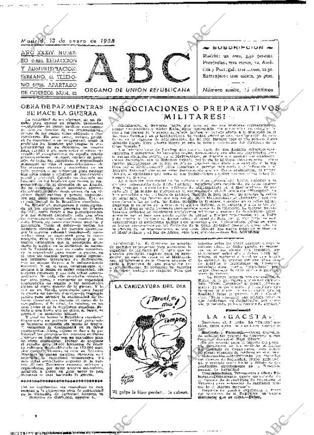 ABC MADRID 13-01-1938 página 2