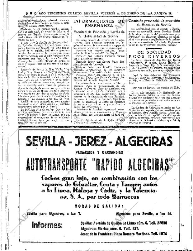 ABC SEVILLA 14-01-1938 página 12