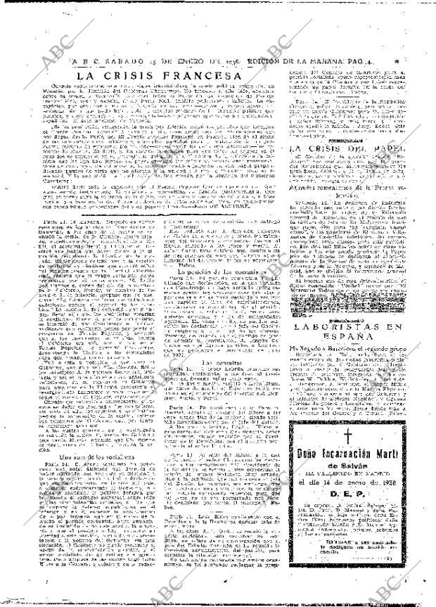 ABC MADRID 15-01-1938 página 4
