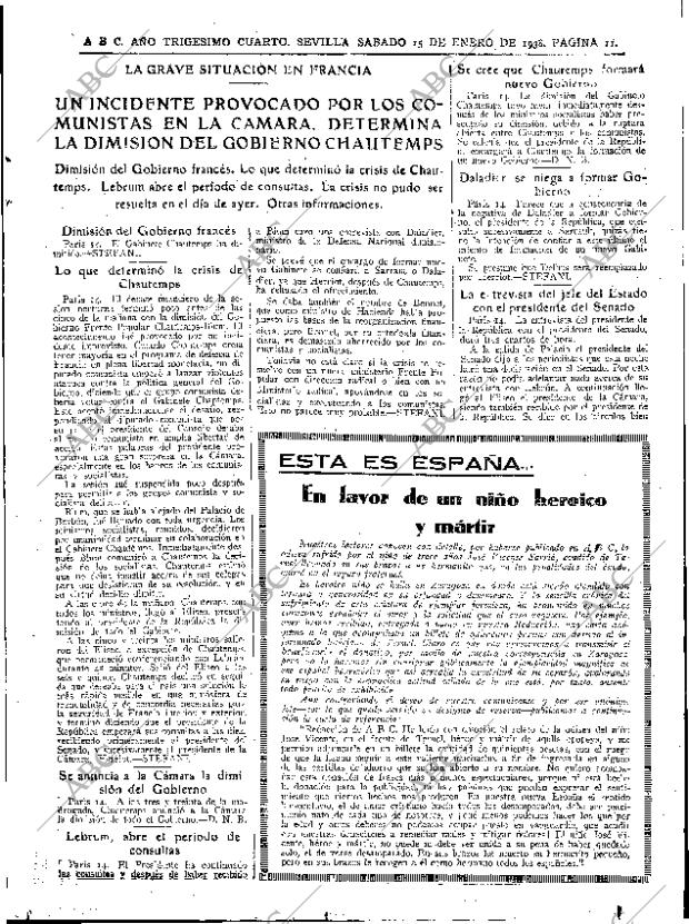 ABC SEVILLA 15-01-1938 página 11