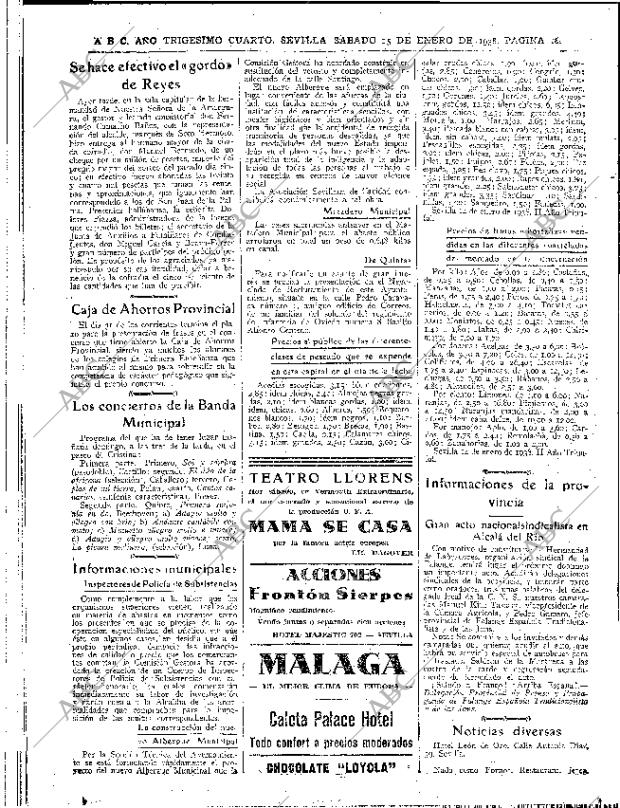 ABC SEVILLA 15-01-1938 página 16