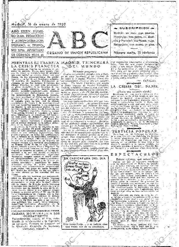 ABC MADRID 16-01-1938 página 2