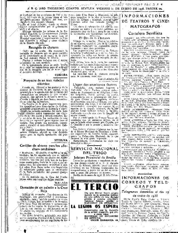 ABC SEVILLA 21-01-1938 página 22