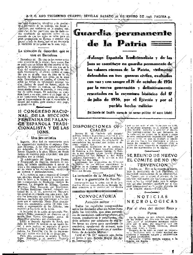 ABC SEVILLA 22-01-1938 página 7