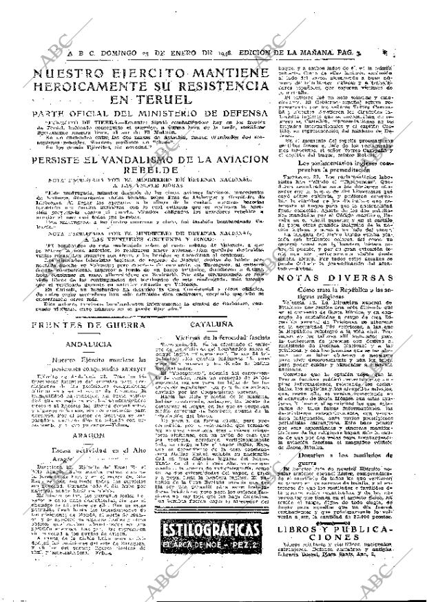 ABC MADRID 23-01-1938 página 3