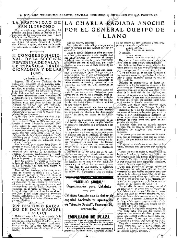 ABC SEVILLA 23-01-1938 página 9
