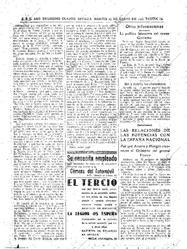 ABC SEVILLA 25-01-1938 página 14