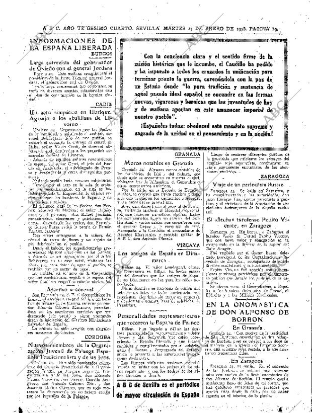 ABC SEVILLA 25-01-1938 página 19