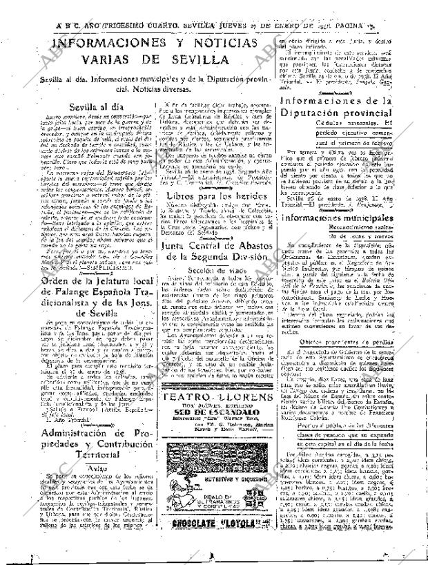 ABC SEVILLA 27-01-1938 página 17
