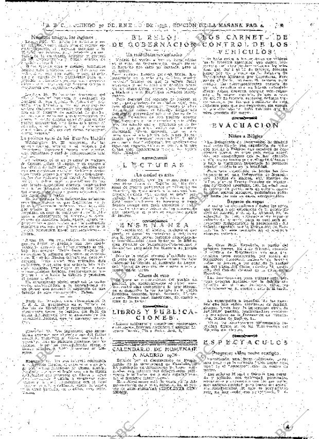 ABC MADRID 30-01-1938 página 4
