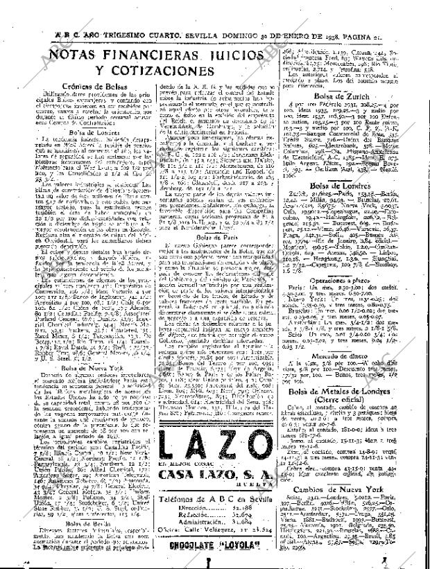 ABC SEVILLA 30-01-1938 página 21