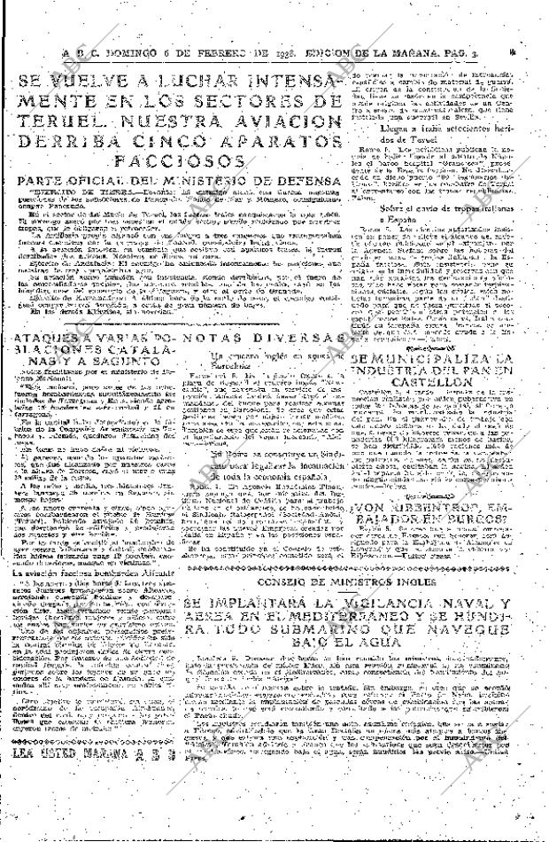 ABC MADRID 06-02-1938 página 3