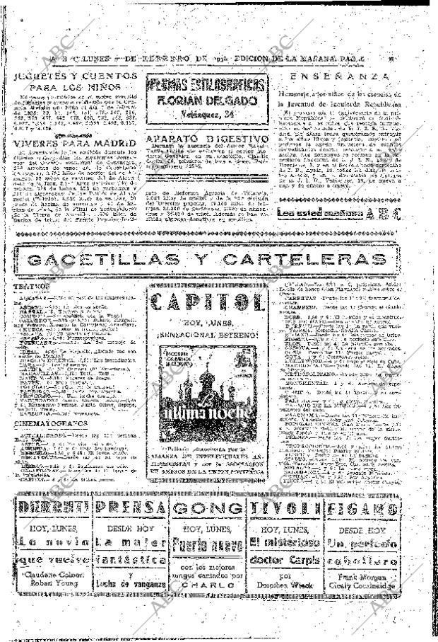 ABC MADRID 07-02-1938 página 6