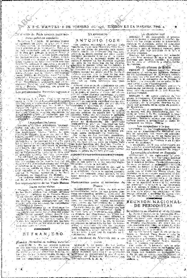 ABC MADRID 08-02-1938 página 4