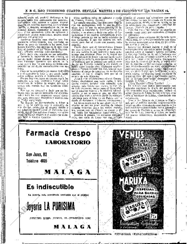 ABC SEVILLA 08-02-1938 página 16