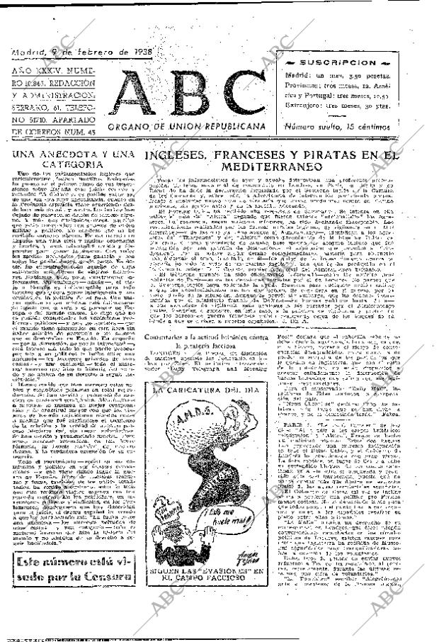 ABC MADRID 09-02-1938 página 2